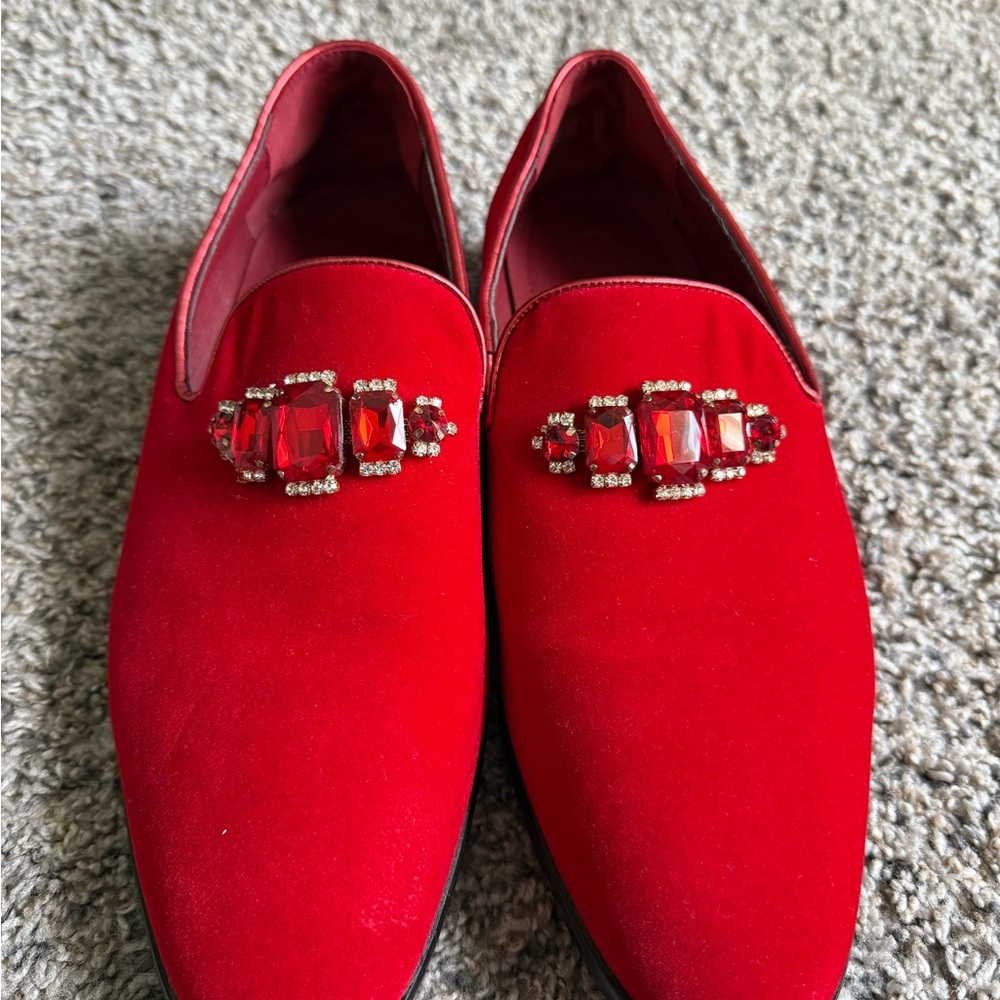 Elegant Red Men's Loafers
